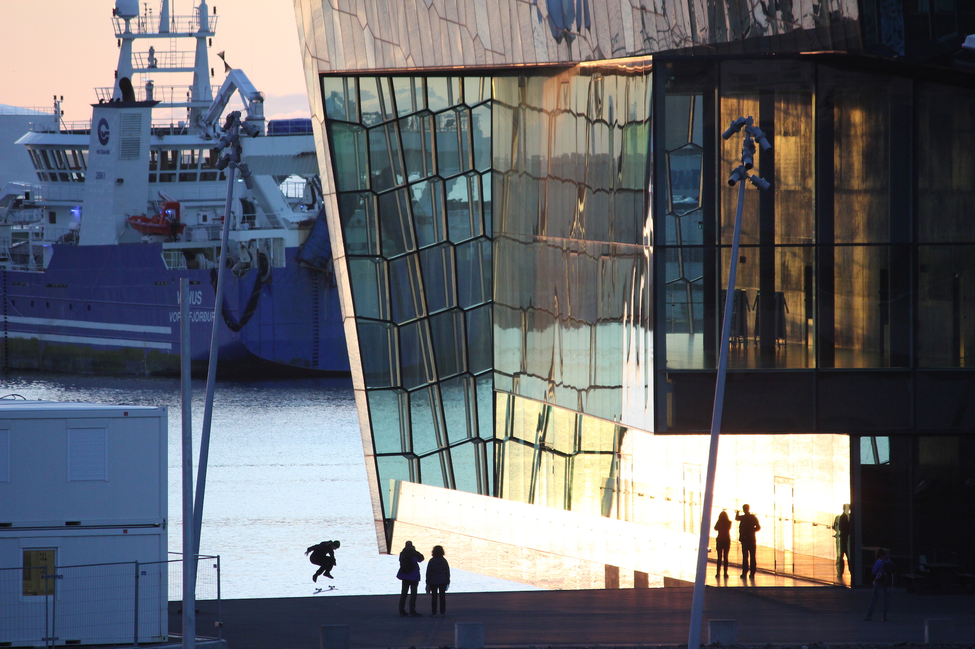 Midnight sun in Reykjavik